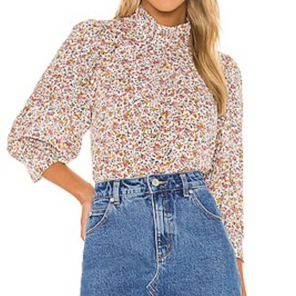 Rolla's Stephanie Coast Floral cropped Blouse - Picture 4 of 5